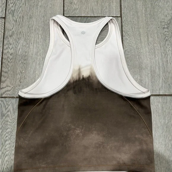 Athleta Shanti Watercolor Stripe Crop Tank Top size Small - Picture 6 of 6